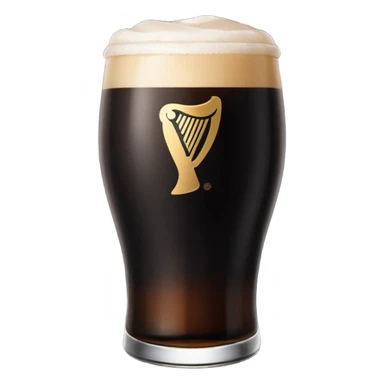 pint of guinness with flat head sticker
