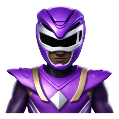 Make a purple Power Ranger from power rangers jungle fury sticker