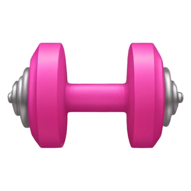 pink dumbell sticker