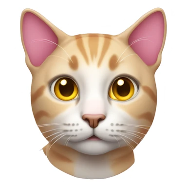 Cat Toiger with yellow eyes wearing a pink sweater  sticker