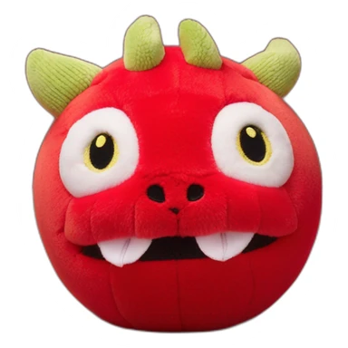 red chinese dragon jellycat baby ball sticker