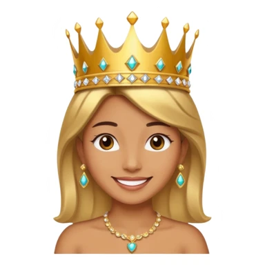 Una persona enamorado y con una corana sticker