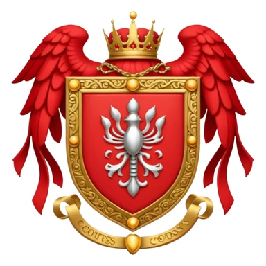 brasão condessa vermelha sticker