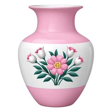 pink and white porcelain with flowers  sticker