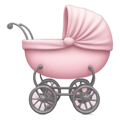 Light pink baby pram sticker