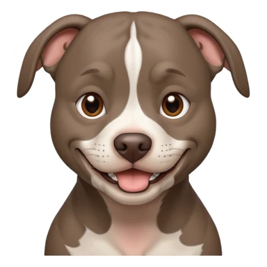 Completely Grey pitbull with one Long and Full darkBrown haired pretty Girl  sticker