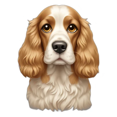 Dog-english-cocker-spaniel-full-body-golden sticker