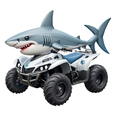 atv quad banshee front with a smile shark sticker