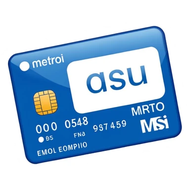 generate an ios genmoji of  a DELHI metro card sticker