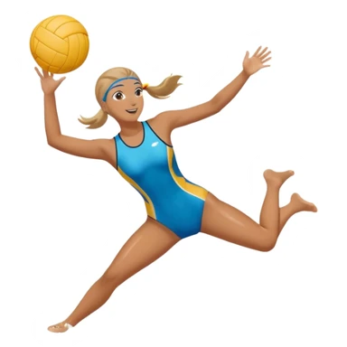 Natación y voleibol sticker