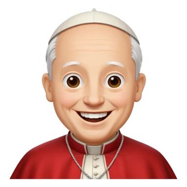 Pope Leo  laughing sticker
