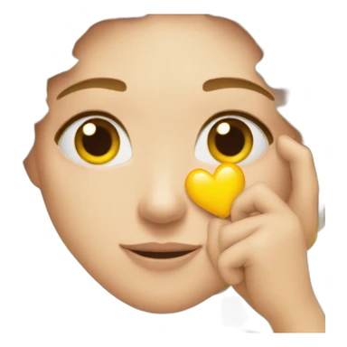 Emoji coeur avec les mains sticker