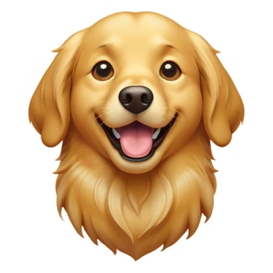 Cinematic Comical Golden Retriever Portrait Emoji, Head tilted dramatically with an exaggeratedly shocked or amused expression, featuring a vibrant golden coat with a lively sheen, wide, expressive brown eyes filled with playful disbelief, Simplified yet hilariously expressive features, highly detailed, glowing with a slightly sassy glow, high shine, dramatic yet playful, stylized with an air of cheeky attitude, bright and endearing, soft glowing outline, capturing the essence of a spirited and over-the-top companion, so meme-worthy it feels like it could side-eye its way into internet fame instantly! sticker