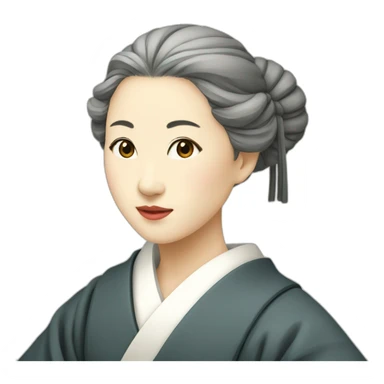 female-scholar-in-the-Heian-era sticker