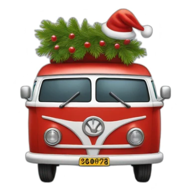 Santa Clause Campervan  sticker