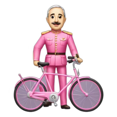 Francisco franco in a pink bike sticker