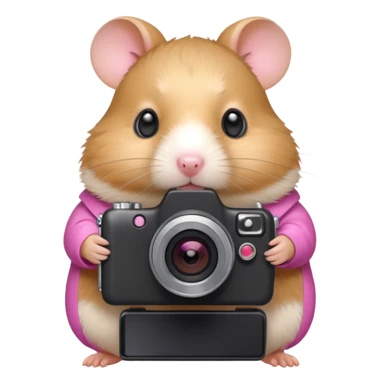 photographer  hamster sticker