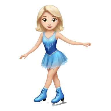 buz pıstının ustunde kayan,yarısma ıcın elbıse gıymıs ve artıstık hareketler yapan kadın emojısı  sticker