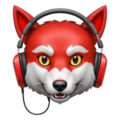 Tráeme una imagen de un lobo enojado estilo gamer sticker