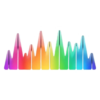 black audio spectrum sticker