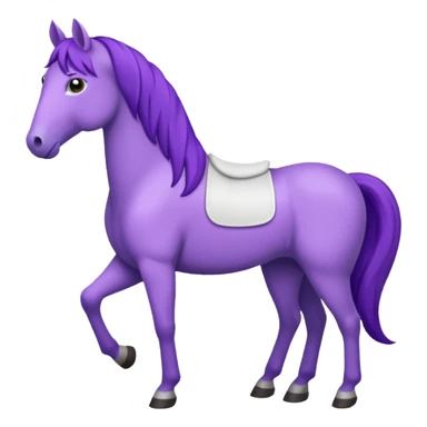 Purple horse wearing white t-shirt

 sticker