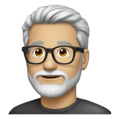 30-year-old-white-man-with-grey-and-black-hair-and-grey-and-dark-beard-and-dark-glasses-and-thin-nose sticker
