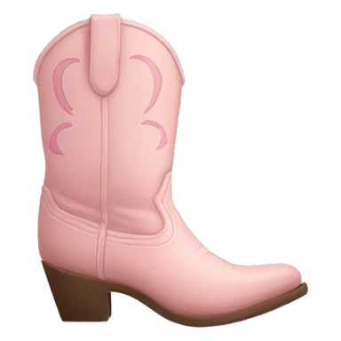 pastel pink cowgirl boots sticker