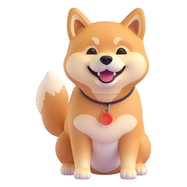 shiba inu happy sticker