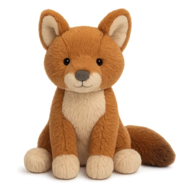 dhole jellycat stuffed plush sticker
