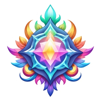 Epic divine legendary complex detailed iridescent gradients aesthetic-scenery-Decorations sticker