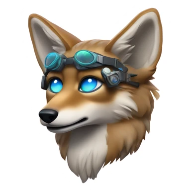 A space coyote sticker
