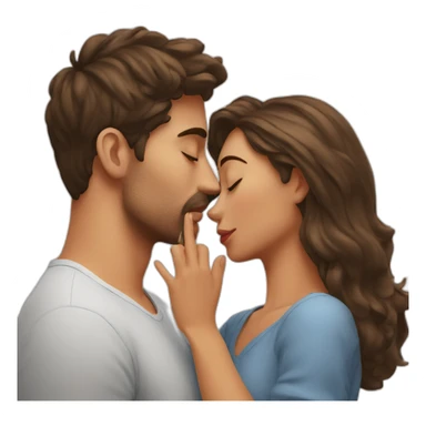 Girl in spain kiss her bf sticker