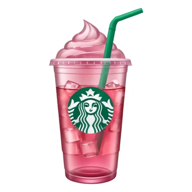 pink iced tea Starbucks drink sticker