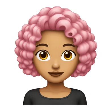 Colombiana de pelo rosado sticker