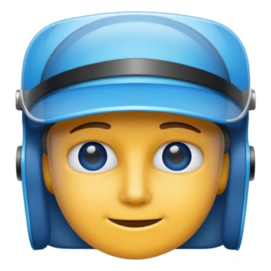 a blue rectangle with the text "visor" written on it sticker