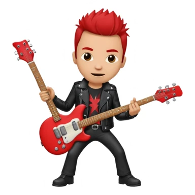 caricatura hormiga vestida de rokera sticker