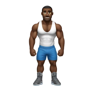 diddy as a bodybuilder with shorts showing off abs  sticker