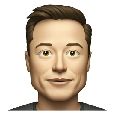Elon musk com a bandeira do brasil sticker