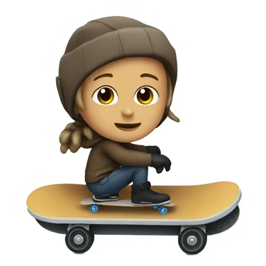 Castor en patineta sticker