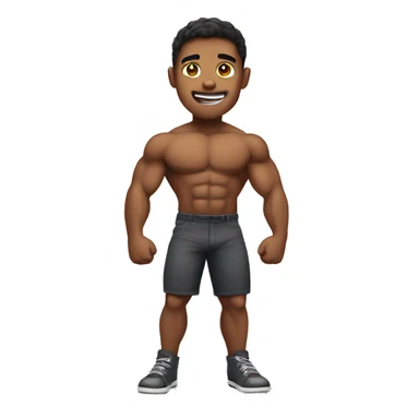 A muscular  boy sticker