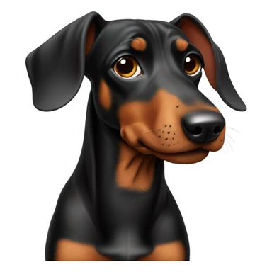 Black Teckel  sticker