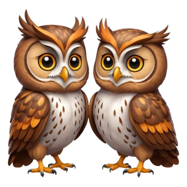 Chat x hiboux  sticker