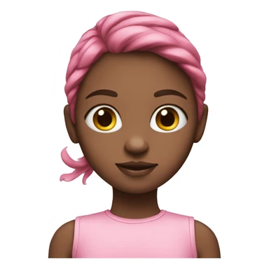 Girl with cat pink  sticker