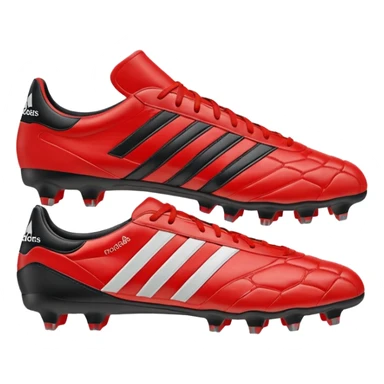 red Adidas soccer cleat sticker