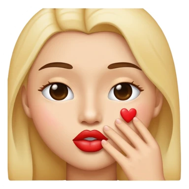 Emoje de beijo no rosto sticker