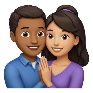 A man and a woman kissing, framed on a television screen sticker