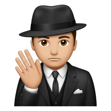 Peux tu me faire un gangster cagouler qui prie  sticker