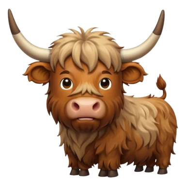 highland cow sticker