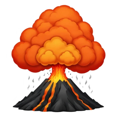 volcanic eruption  sticker