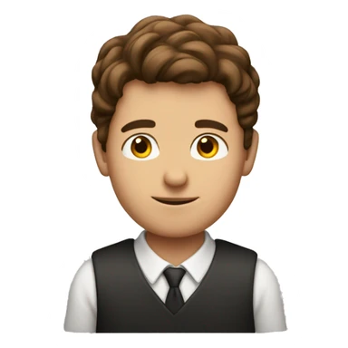 brown hair guy who's principle of school sticker